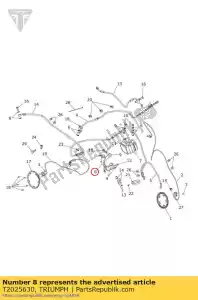 triumph T2025630 support de modulateur abs - La partie au fond