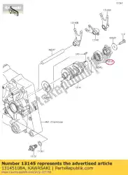 cam-change drum as120-a1 van Kawasaki, met onderdeel nummer 131451084, bestel je hier online: