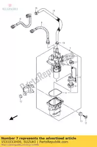 Suzuki 1531033H00 comp suporte, fu - Lado inferior