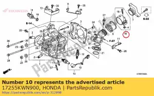 honda 17255KWN900 opaska, izolator - Dół