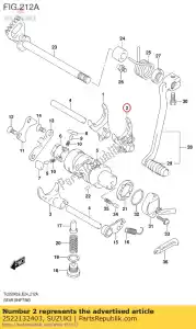 suzuki 2522132403 fork,gear shift - Bottom side