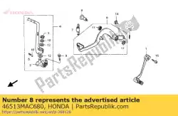 Here you can order the shaft, brake pivot from Honda, with part number 46513MAC680: