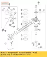 46180834SA, KTM, schokbrekerhuis cpl. ktm sm superm supermoto 990 2009 2010 2011 2012 2013, Nieuw