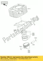 981110041, Kawasaki, cilindro-comp-motore kawasaki d tracker 150 , Nuovo