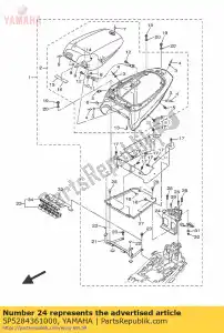 yamaha 5P5284361000 colchete 2 - Lado inferior