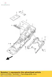 Aqui você pode pedir o pára-choque traseiro para trás em Suzuki , com o número da peça 6311137H00: