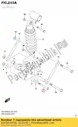 Here you can order the bolt,rr cushion from Suzuki, with part number 6265819F00: