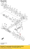 2426112K10, Suzuki, gear,6th drive suzuki  125 150 2018 2019 2020, New