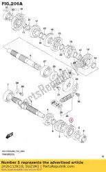 Here you can order the gear,6th drive from Suzuki, with part number 2426112K10: