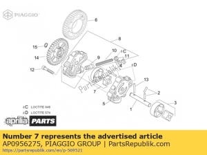 aprilia AP0956275 internal and external rotor - Bottom side