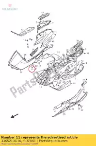 Suzuki 3365213G10 protector,batte - Bottom side