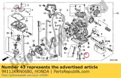 Ici, vous pouvez commander le jet, bystarter, # 68 auprès de Honda , avec le numéro de pièce 99112KRN0680: