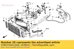 Ici, vous pouvez commander le lave-vis, 4x12 auprès de Honda , avec le numéro de pièce 938910401208: