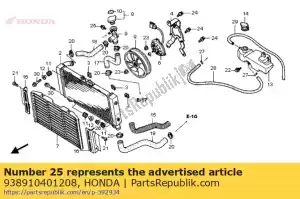 honda 938910401208 lave-vis, 4x12 - La partie au fond