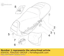 Tutaj możesz zamówić monta? Siod? A od Piaggio Group , z numerem części 656930: