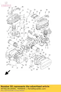 yamaha 4XY823610000 klem, koord - Onderkant