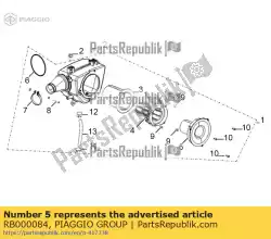 Aquí puede pedir tapa de Piaggio Group , con el número de pieza RB000084: