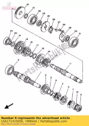 Qui puoi ordinare ingranaggio, 4° pignone da Yamaha , con numero parte 15A171410000: