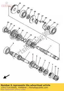 yamaha 15A171410000 ingranaggio, 4° pignone - Il fondo