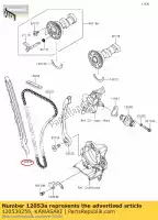 120530256, Kawasaki, 01 geleideketting, fr kawasaki  450 2019 2020 2021, Nieuw