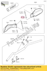 Kawasaki 921521992 collar,6.5x10.5x9.3 - Bottom side