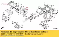 83561MCAS40, Honda, geen beschrijving beschikbaar op dit moment honda  gl 1800 2012 2013 2017, Nieuw