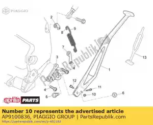 Piaggio Group AP9100836 arbusto 8x5x7.8 - Lado inferior