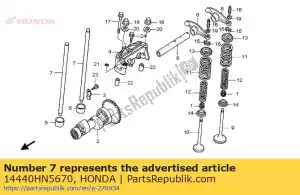 Honda 14440HN5670 comp. haste, empurre - Lado inferior