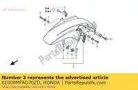 61000MFAD70ZD, Honda, komplet b?otników fr. (wl) * typ honda cbf  a cbf1000a cbf1000sa cbf1000ta 1000 , Nowy