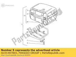 Here you can order the rh clamp from Piaggio Group, with part number GU31487865: