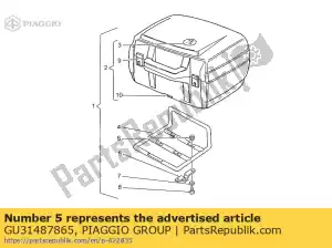 Piaggio Group GU31487865 rh clamp - Bottom side