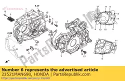 plaat, lagerinstelling van Honda, met onderdeel nummer 23521MAN690, bestel je hier online: