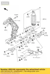 Here you can order the shock,spring sil+body bl zr100 from Kawasaki, with part number 45014032623I: