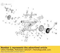 1A017564NN, Piaggio Group, albero motore nn april tuono v4 1100 21 aprilia tuono v4 1100 (usa) tuono v4 1100 (usa) e5 zd4kza00 zd4kzb00 zd4kzu 1100 2021 2022, Nieuw