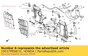 honda 19037MENE31 cap comp., radiador - Lado inferior