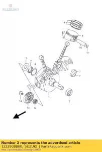 suzuki 1222938B00 metal cr.shaft - Bottom side