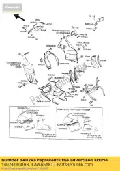 Aquí puede pedir cubierta, faro, ébano de Kawasaki , con el número de pieza 140241408H8: