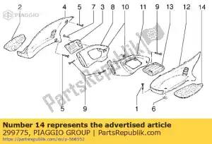 Piaggio Group 299775 mat - Onderkant