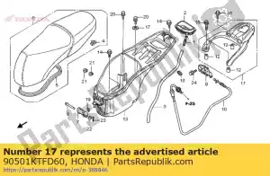 Honda 90501KTFD60 rondelle, lisse - La partie au fond