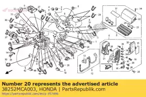 Honda 38252MCA003 capa, superior - Lado inferior