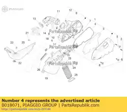 Qui puoi ordinare imballaggio da Piaggio Group , con numero parte B018071: