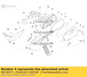 Piaggio Group B018071 inpakken - Onderkant