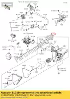 110100830, Kawasaki, filter-assy-air kawasaki d tracker 150 klx150bf , New