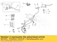 883581, Piaggio Group, Przewód hamulcowy moto-guzzi v 750 2009 2014, Nowy