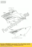 560690714, Kawasaki, patrón, cubierta lateral, lh kawasaki klx  c l d klx110 110 , Nuevo