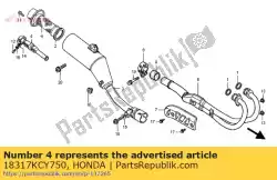 Tutaj możesz zamówić ogranicznik, iskra od Honda , z numerem części 18317KCY750: