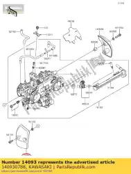 01 deksel,links van Kawasaki, met onderdeel nummer 140930788, bestel je hier online: