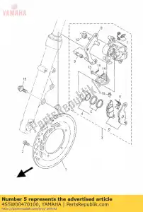 yamaha 4S5W00470100 remklauwafdichtingsset - Onderkant