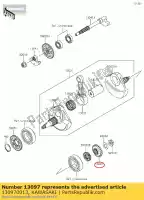 130970013, Kawasaki, innesto primario, 22t kx450d6f kawasaki  klx kx 450 2006 2007 2008 2009 2010 2011 2012 2013 2014 2015 2016 2017 2018 2019 2020 2021, Nuovo