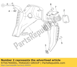 aprilia 975674000G couverture - La partie au fond